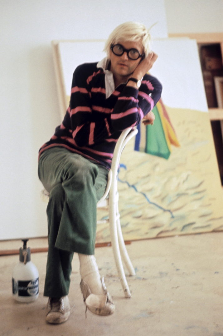 David Hockney photographed in 1971.  (Photo by King Collection/Photoshot/Getty Images)